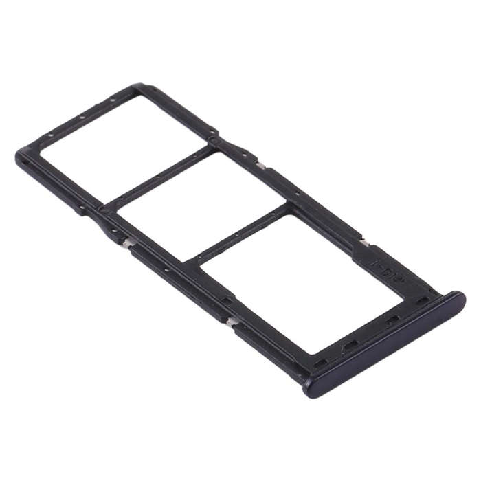 For Samsung Galaxy A21s SIM Card Tray + SIM Card Tray + Micro SD Card Tray (Black)
