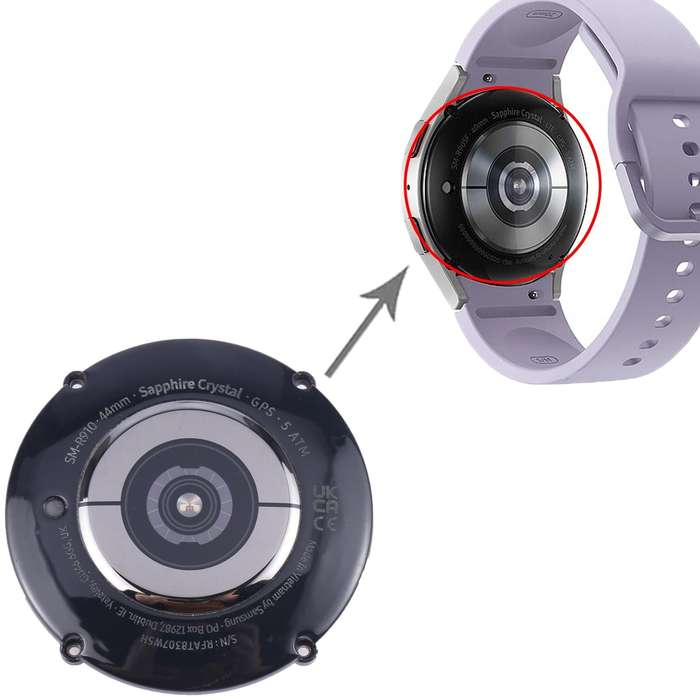 Original Back Cover Full Assembly For Samsung Galaxy Watch5 44mm SM-R910 (Black)