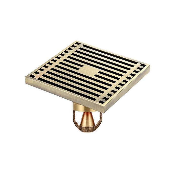Full Copper Odor Proof Floor Drain, Style: K7005 Bronze Single Use+Magnetic Suspension
