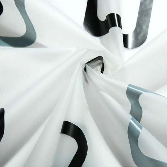 Bathroom Thick Waterproof Shower Curtain, Size:220X180cm, Style:with Copper Buckle