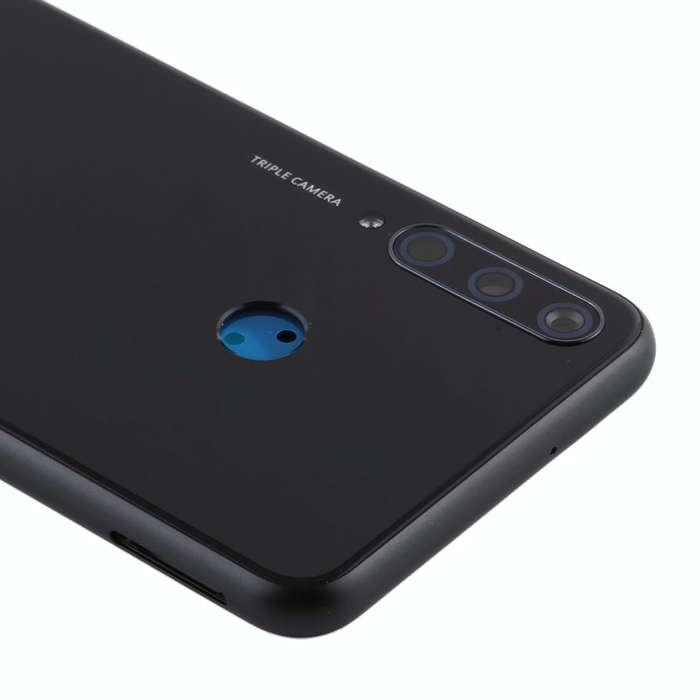 Original Battery Back Cover with Camera Lens Cover for Huawei Y6p(Black)
