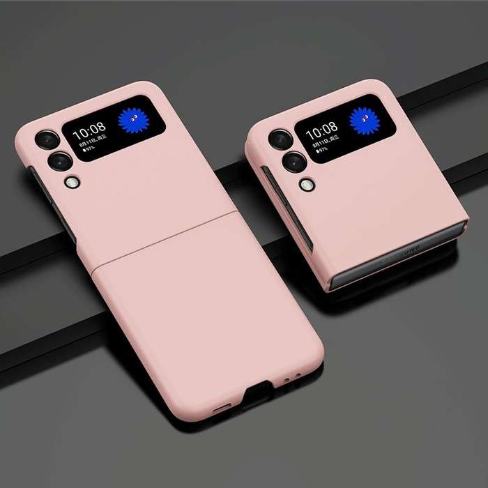 For Samsung Galaxy Z Flip3 5G Oil-sprayed PC Phone Case(Pink)