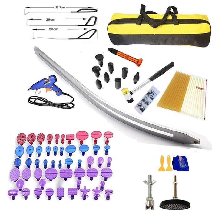 N6 96 in 1 Car Paintless Dent Removal Fender Damage Repair Puller Lifter, Plug Type:EU Plug