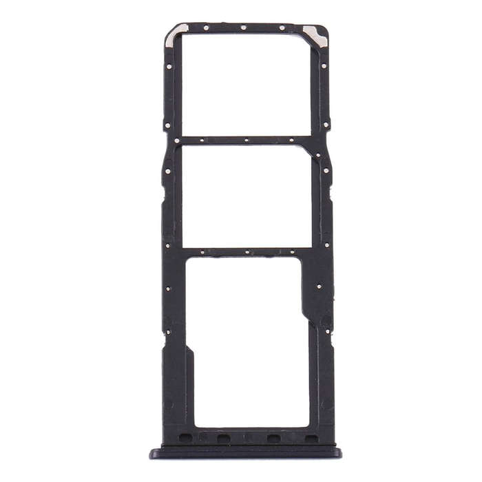 For Samsung Galaxy A21s SIM Card Tray + SIM Card Tray + Micro SD Card Tray (Black)