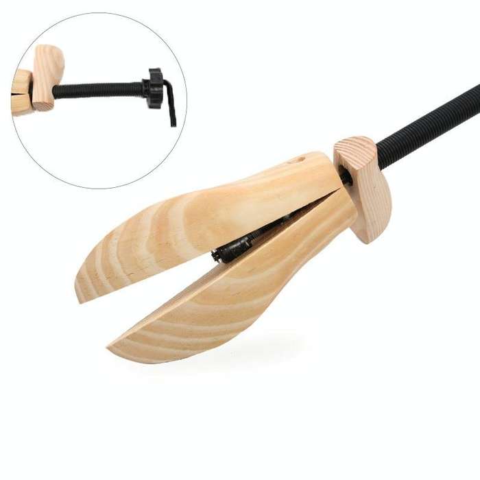 Pine Wood Unisex Fixed Fits Support Stretcher Shaper Shoes Expander , Size: S34-37Yards