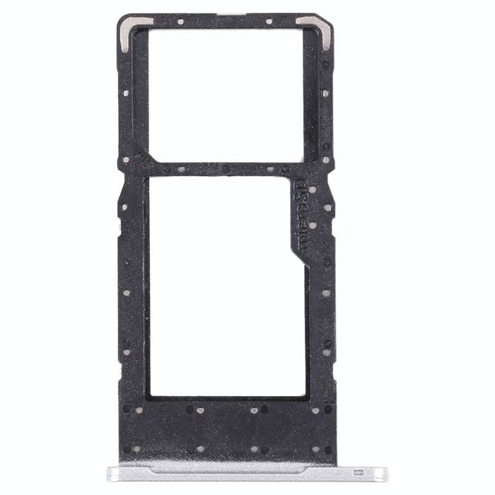 SIM Card Tray + Micro SD Card Tray for Samsung Galaxy Tab A7 Lite SM-T225 (Silver)