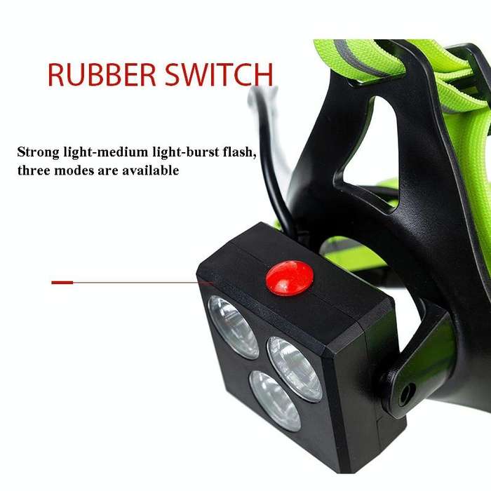 Outdoor Sports Running Light Waterproof Night Riding Light Highlight Rechargeable Mountaineering ...