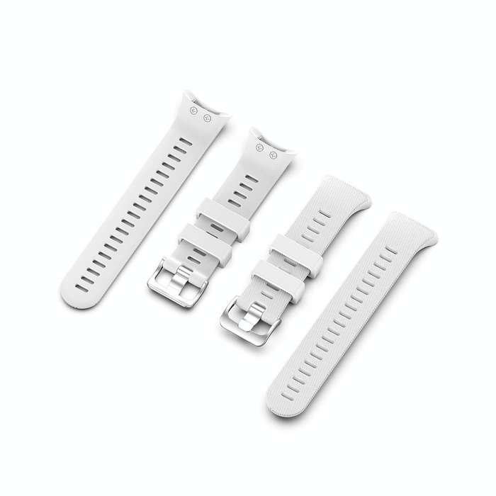 For Garmin Forerunner 45 / Forerunner 45S Universal Twill Solid Color Silicone Watch Band(White)