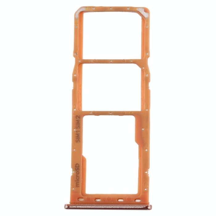 For Galaxy A20 A30 A50 SIM Card Tray + SIM Card Tray + Micro SD Card Tray (Orange)