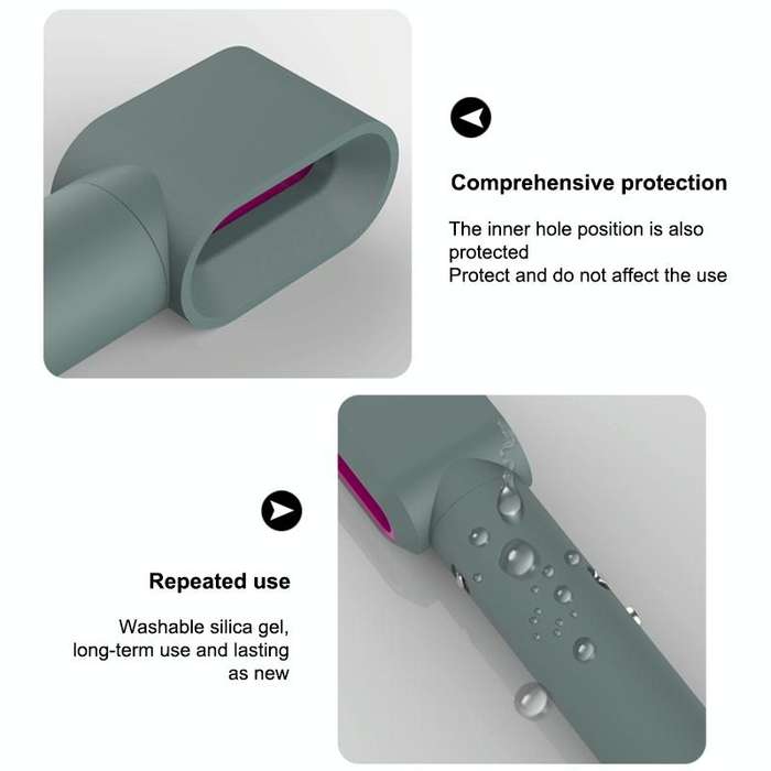 For Dyson Airwrap Hair Modeling Dryer Shockproof Silicone Case (Green)