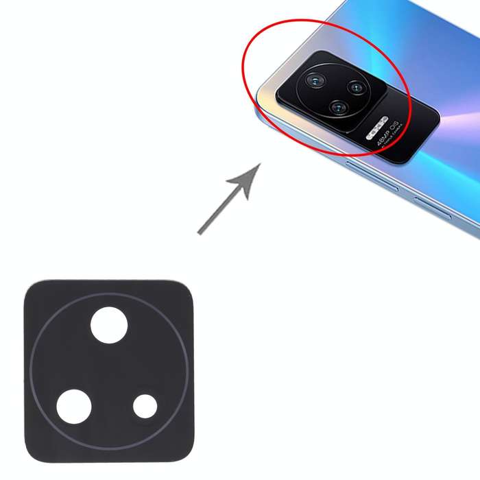 For Xiaomi Redmi K40S/Poco F4 10 PCS Back Camera Lens