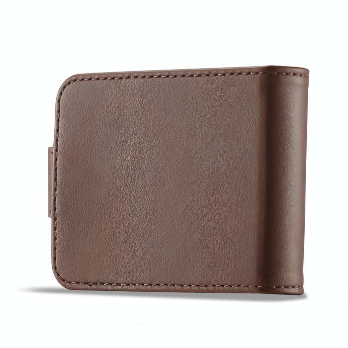 For Samsung Galaxy Z Flip4 5G LC.IMEEKE Calf Texture Leather Phone Case(Brown)