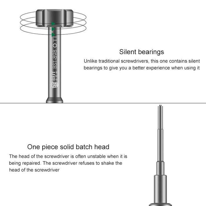 BEST BST-898 6 in 1 3D Screwdriver For Mobile Phone Dismantling