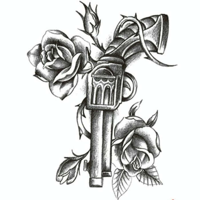 2 PCS Fashion Arm Disposable Tattoo Sticker(TH-499)