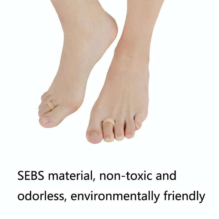 10 Pairs Toe Grip Correction Pad Hammer Toe Support Pad Toe Separator(White)
