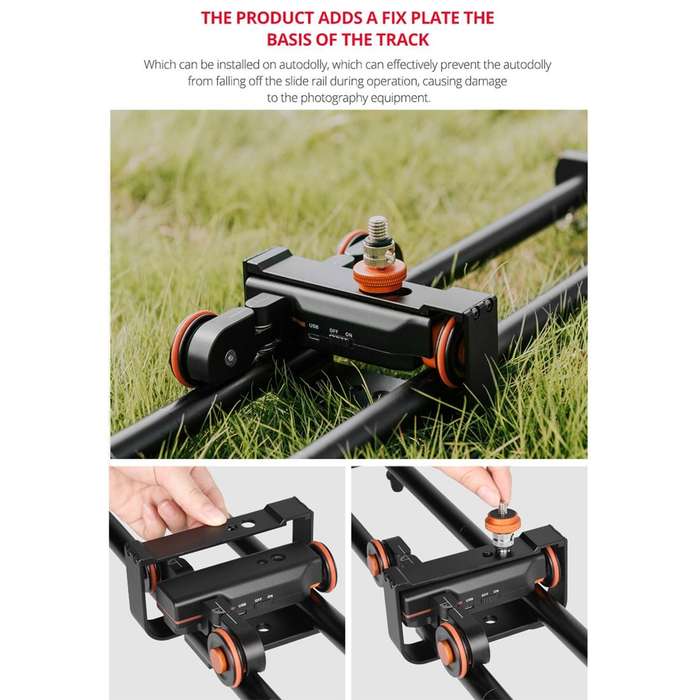 YELANGU YLG0119A 60cm Splicing Slide Rail Track + Trolley Rail Buckle for SLR Cameras / Video Cam...
