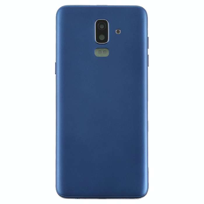 For Galaxy J8 (2018), J810F/DS, J810Y/DS, J810G/DS Back Cover with Side Keys & Camera Lens (Blue)