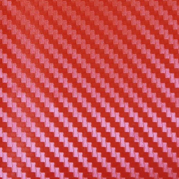 Car Decorative 3D Carbon Fiber PVC Sticker, Size: 152cm x 50cm(Red)