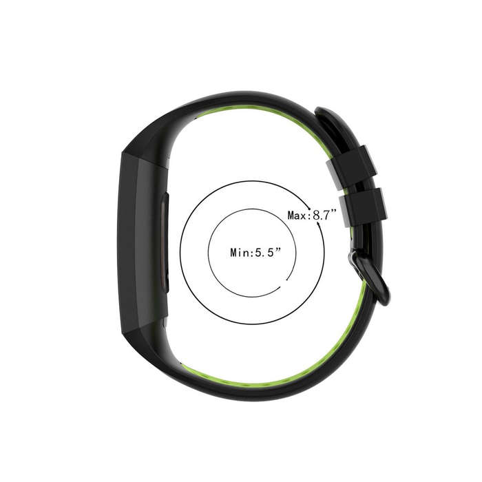 For Fitbit Charge 4 / Charge 3 / Charge 3 SE Watch Button Two Colors Silicone Replacement Strap W...