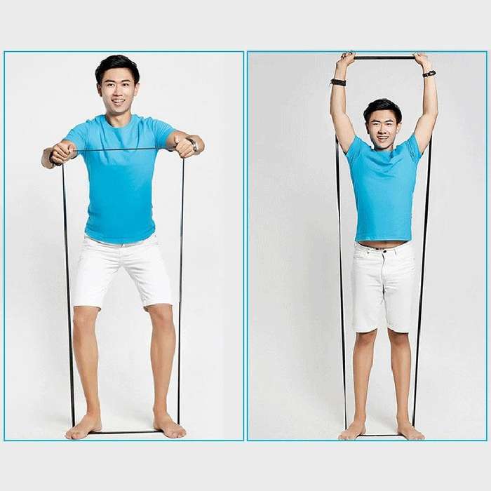 Elastic Natural Latex Resistance Band Yoga Fitness Equipment, Circumference: 2.08m, Random Color ...
