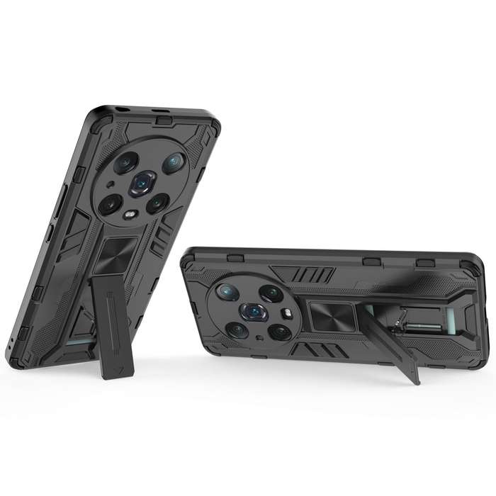 For Honor Magic4 Pro Supersonic PC + TPU Shock-proof Protective Phone Case(Black)