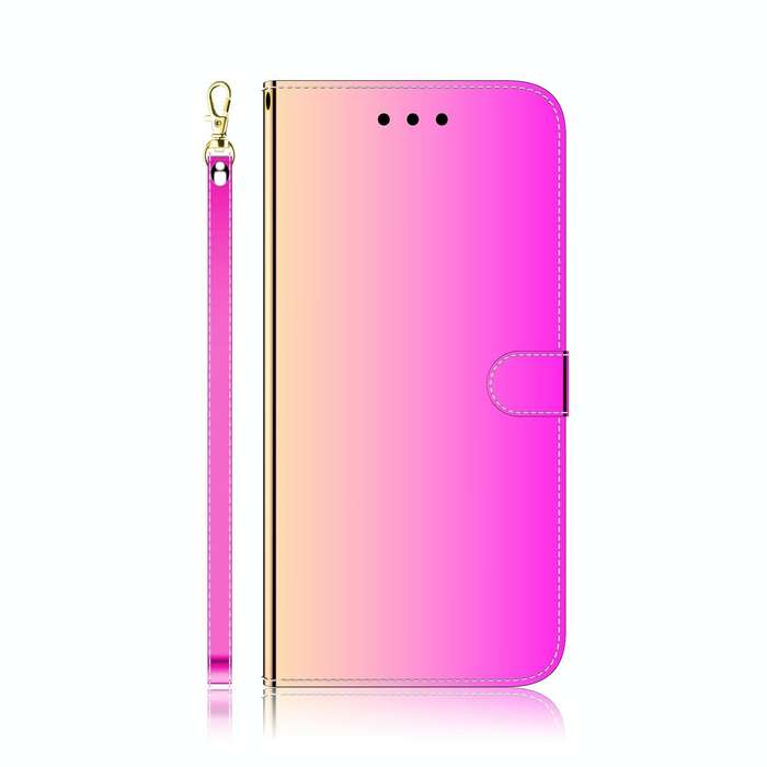For OPPO Reno8 Pro Imitated Mirror Surface Flip Leather Phone Case(Gradient Color)