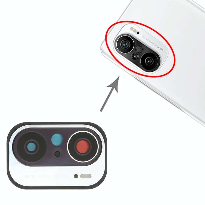 Camera Lens Cover for Xiaomi Redmi K40 (48MP) M2012K11AC (White)