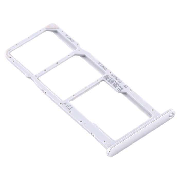 SIM Card Tray + SIM Card Tray + Micro SD Card Tray for Huawei Y6s (2020) (Silver)