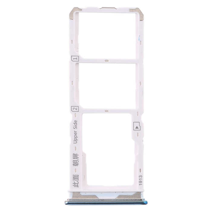 For Vivo Y7s SIM Card Tray + SIM Card Tray + Micro SD Card Tray (Green)