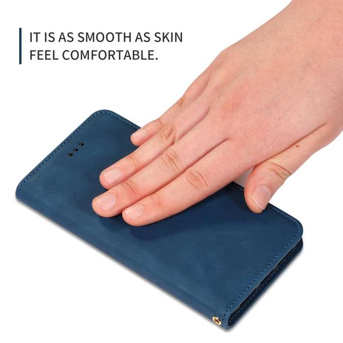 Retro Skin Feel Business Magnetic Horizontal Flip Leather Case for Xiaomi Redmi 7 / Redmi Y3(Navy...