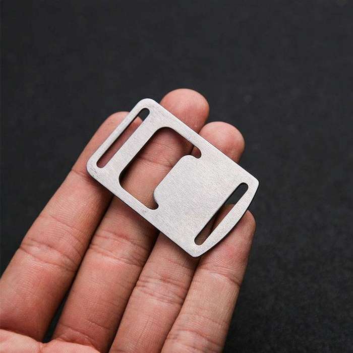 20 PCS Ribbon Bottle Opener Stainless Steel Card Bottle Opener Outdoor Backpack Webbing Buckle La...