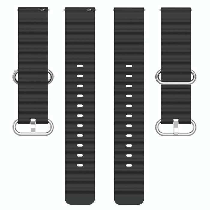 For Garmin Forerunner 55 20mm Ocean Style Silicone Solid Color Watch Band(Rock Gray)