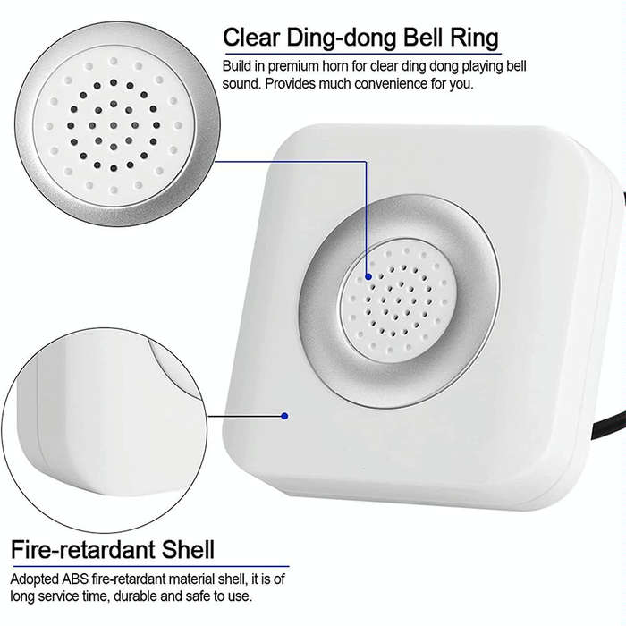 Alarm Wire Access Control Door Bell for Home Office Access Control System, DC 12V