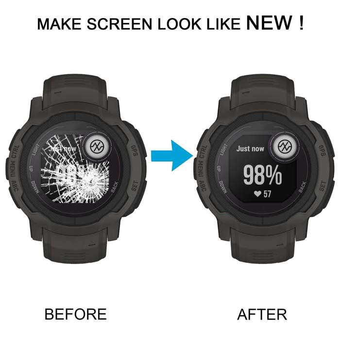 For Garmin Instinct Original LCD Screen with Digitizer Full Assembly(White)