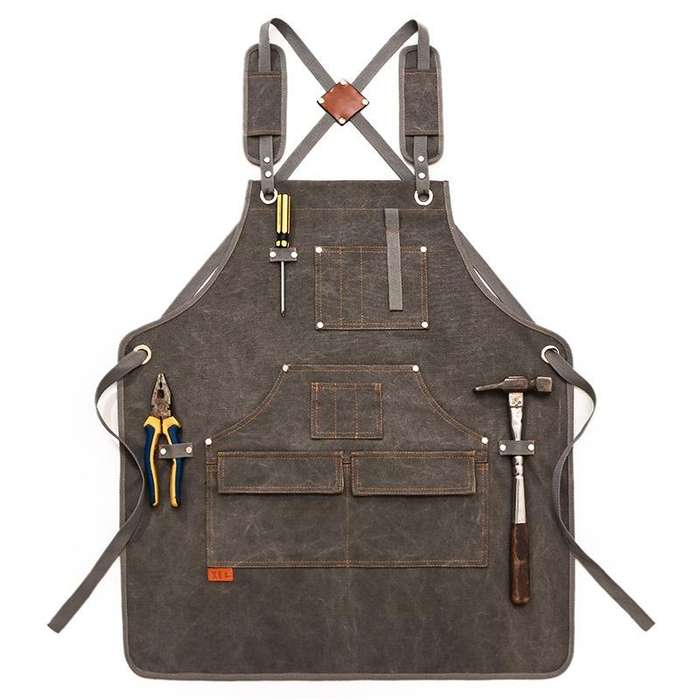 Canvas Apron Barber Roasting Cafe Gardening Woodworking Men And Women Canvas Work Clothes, Specif...