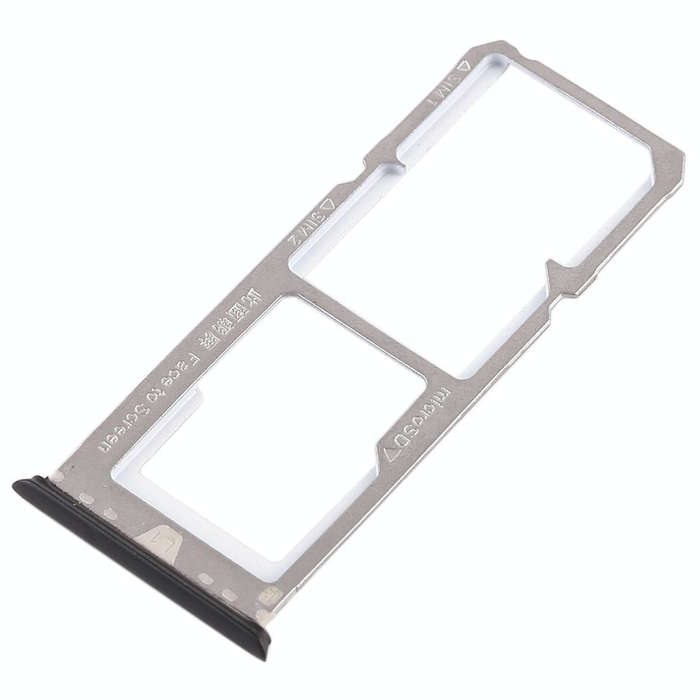 For OPPO A79 2 x SIM Card Tray + Micro SD Card Tray (Black)