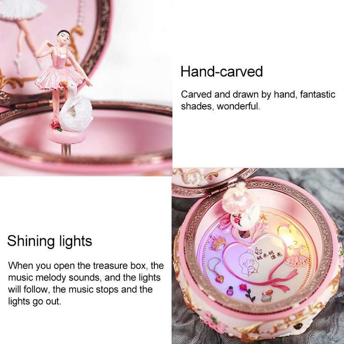 Ballet Girl Rotating Dancing Music Box Creative Birthday Gift, Music: Spirited Away