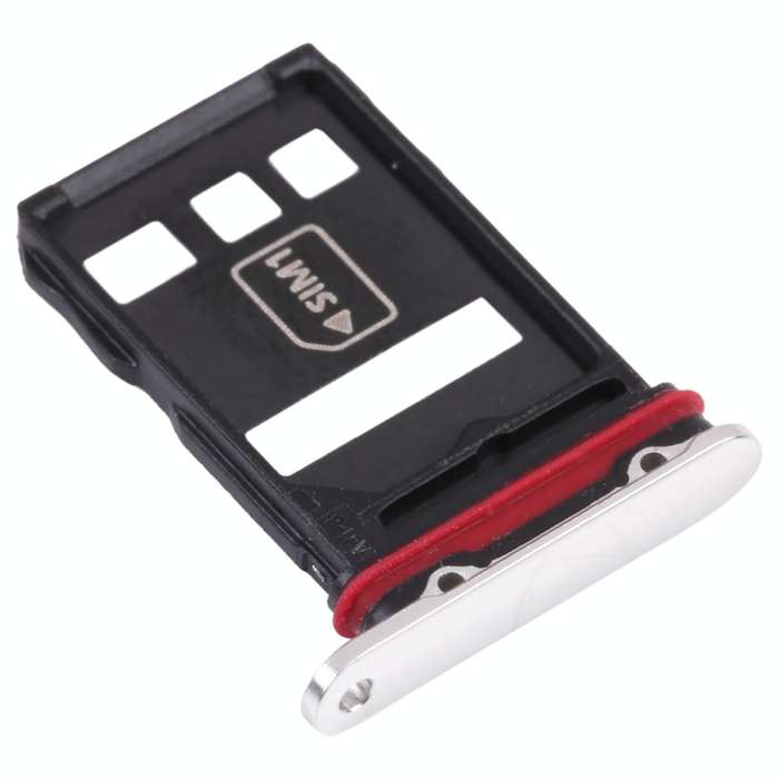 SIM Card Tray + NM Card Tray for Huawei Mate 40 Pro+ (Silver)