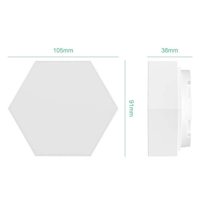 LED Quantum Honeycomb Night Light RGB Atmosphere Decorative Light, Style: Touch(3 Color)