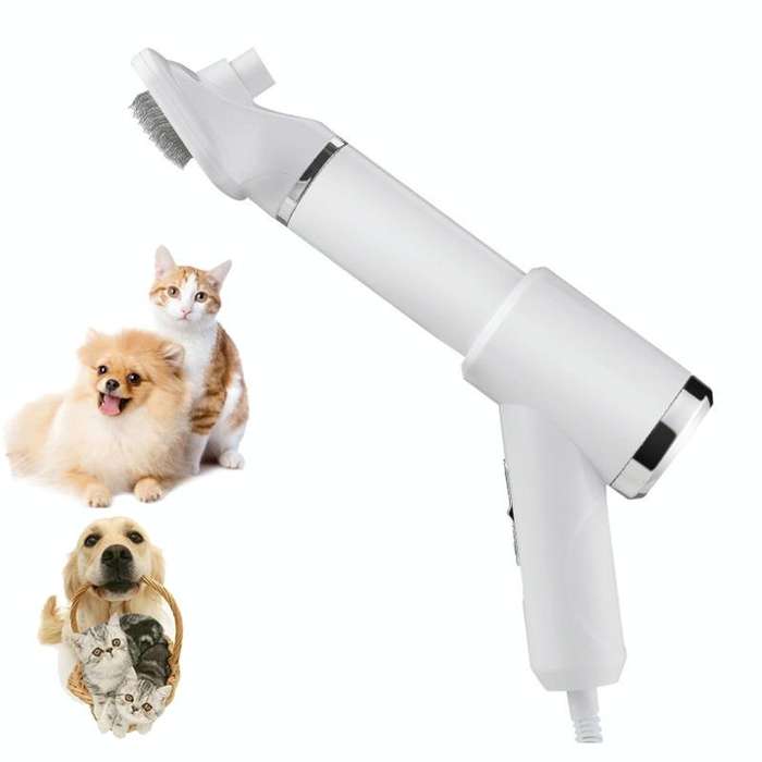 Pet Electric Comb Cat And Dog Brushing Cleaning Hair Dryer, Specification: UK Plug(3 Generation 8...