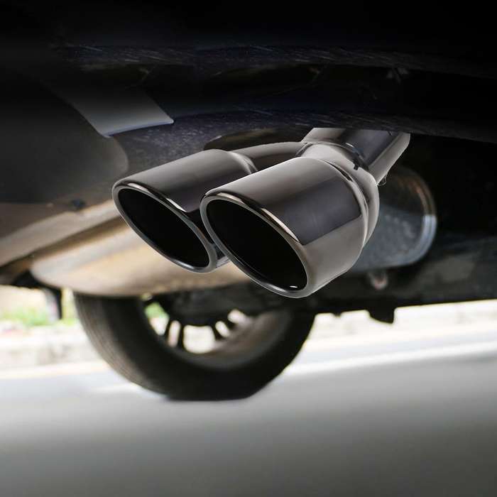 Universal Car Styling Stainless Steel Elbow Exhaust Tail Muffler Tip Pipe, Inside Diameter: 7.2cm...