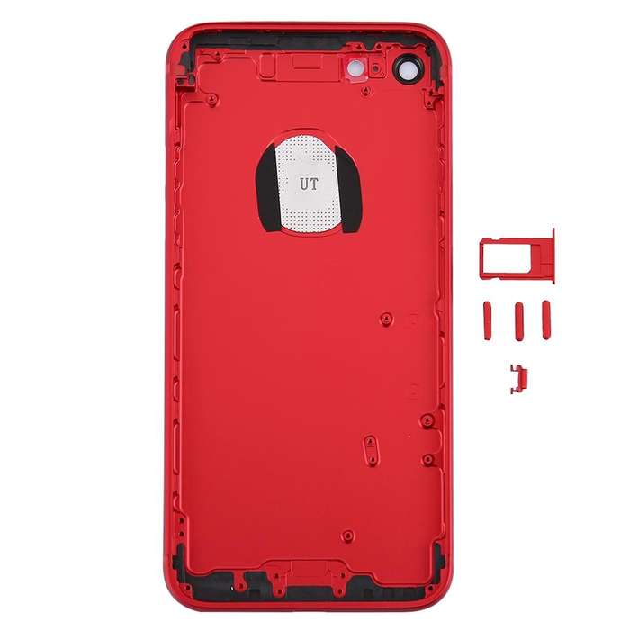 6 in 1 for iPhone 7 (Back Cover (With Camera Lens) + Card Tray + Volume Control Key + Power Butto...