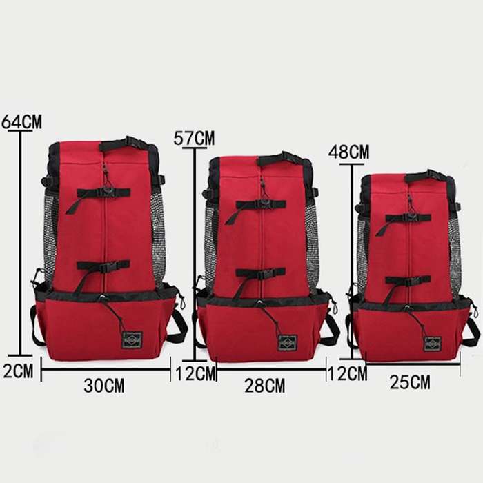Ventilated And Breathable Washable Pet Portable Backpack, Size: M(Red)