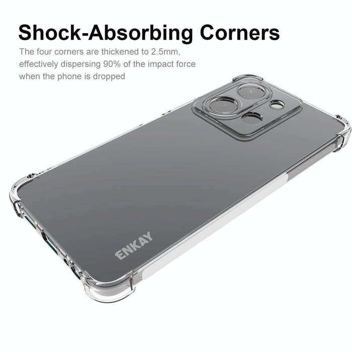 For vivo Y36 4G EU Version ENKAY Transparent TPU Shockproof Anti-slip Phone Case