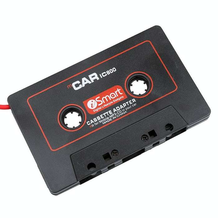 3.5mm Jack Car Cassette Player Tape Adapter Cassette MP3 Player Converter, Cable Length: 1.1m