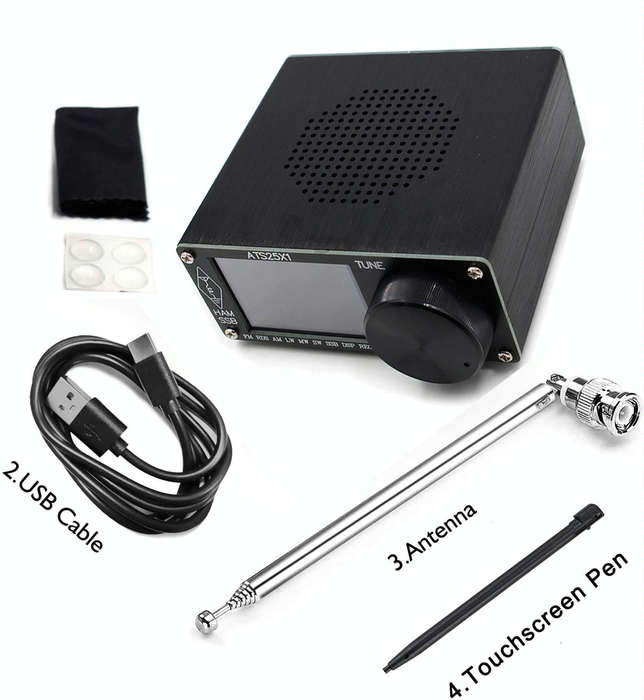 ATS-25X1 Updated Version Si4732 Chip 2.4-Inch Touch Screen All-Band Radio Receiver FM/LW/MW/SSB