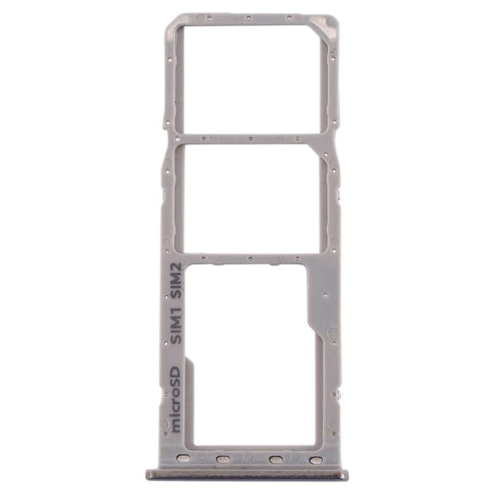 For Galaxy A20 A30 A50 SIM Card Tray + SIM Card Tray + Micro SD Card Tray (Grey)