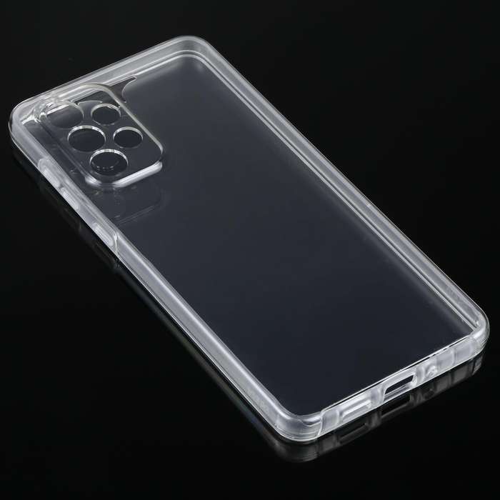 For Samsung Galaxy A73 5G PC+TPU Double-Sided All-Inclusive Transparent Phone Case