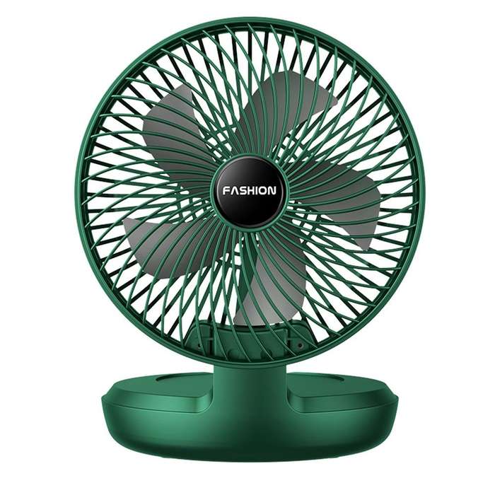 Folding Office Desktop Household Portable Small Fan, Size: 8 inch(Green USB Direct Plug)