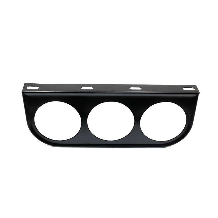Car 52mm 3 Holes Iron Dash Gauge Meter Pod Mount Holder(Black)